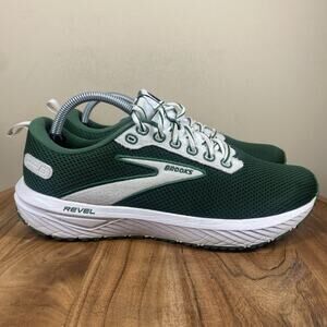 Brooks Revel 6 Eden Womens Green And White Size 11 Running Shoes 1203861B319